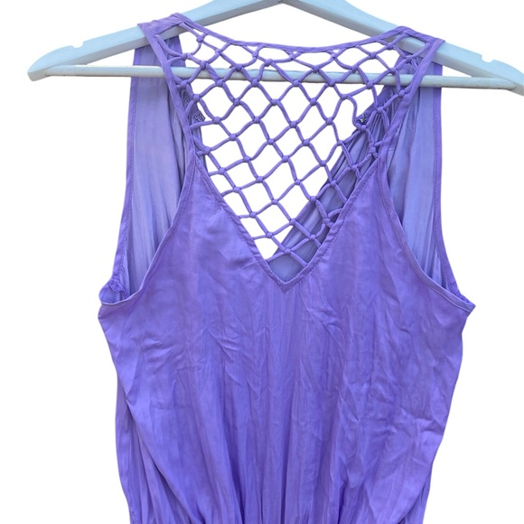 DO+BE Lavender Dress with Mesh Detail - Picture 3 of 6